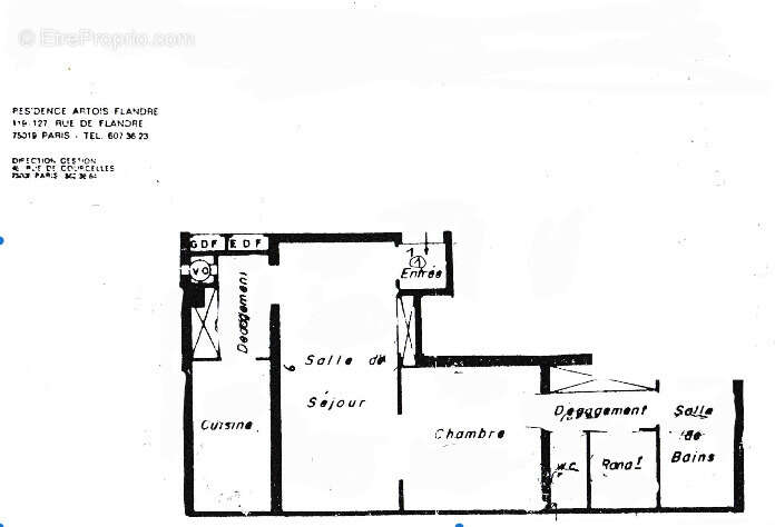 Appartement à PARIS-19E