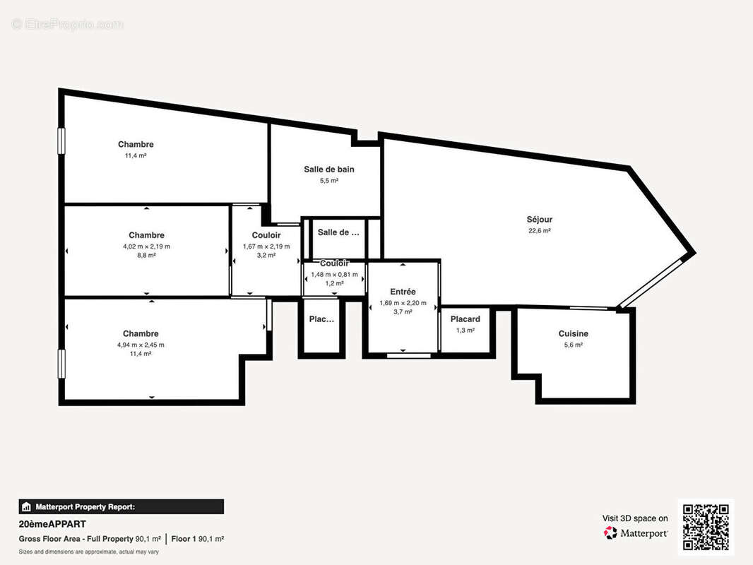 Appartement à PARIS-19E