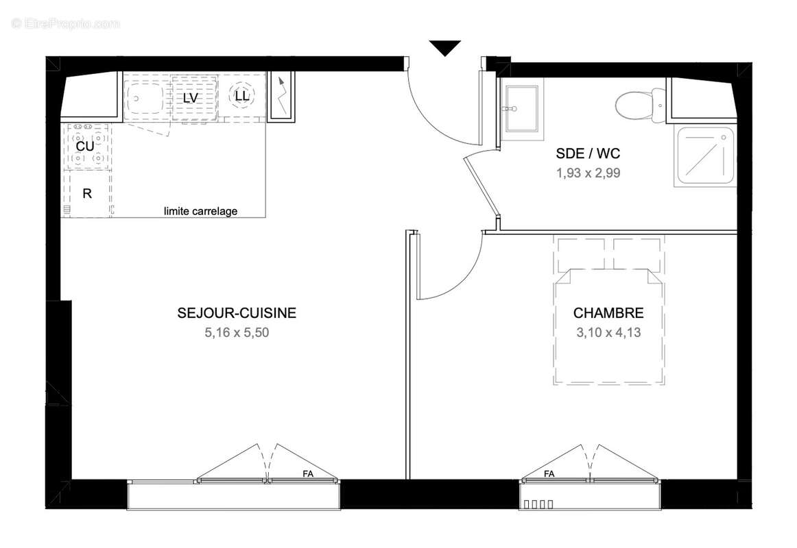 Appartement à AUBERVILLIERS