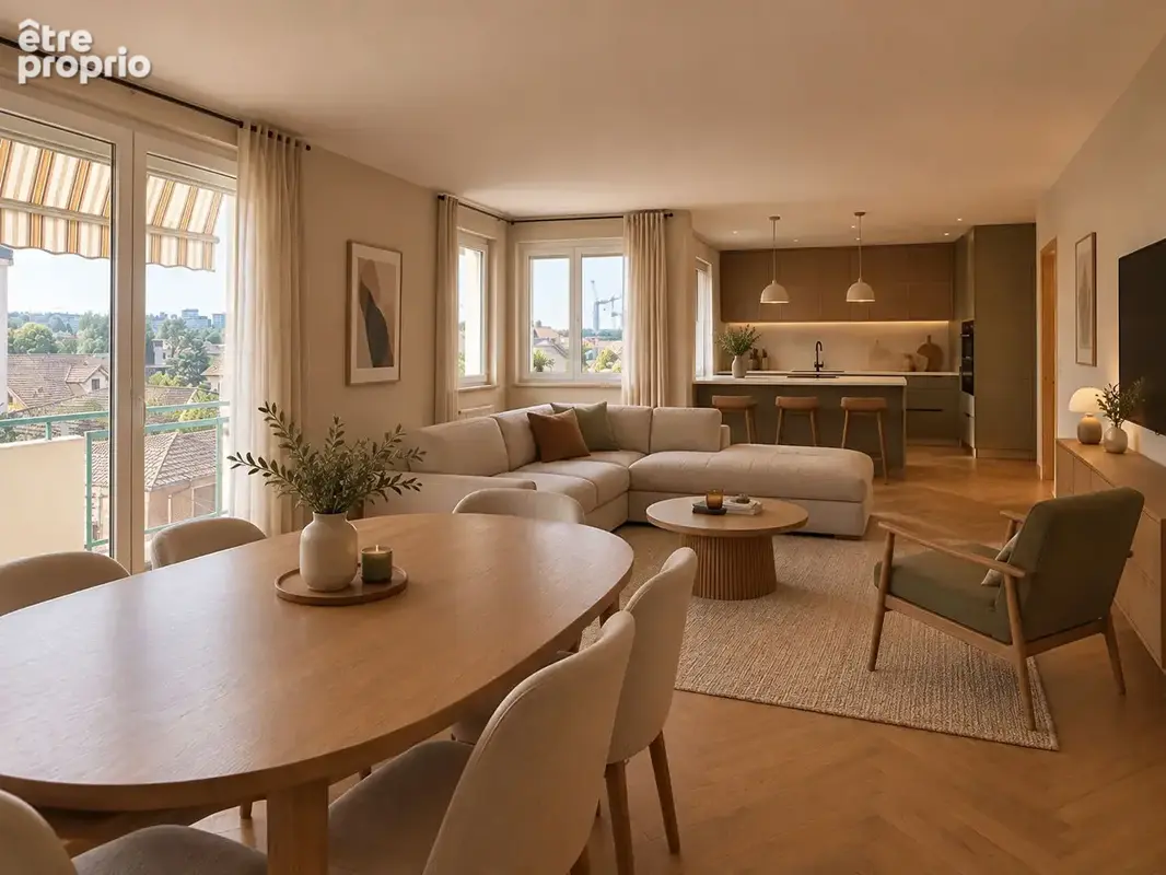 Appartement traversant de 82,64 m² - Dernier étage - À rénover selon vos envies - photo 2