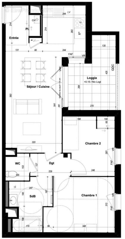 Appartement à CHATEAUBOURG