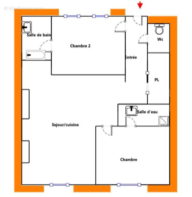 Appartement à PARIS-1E