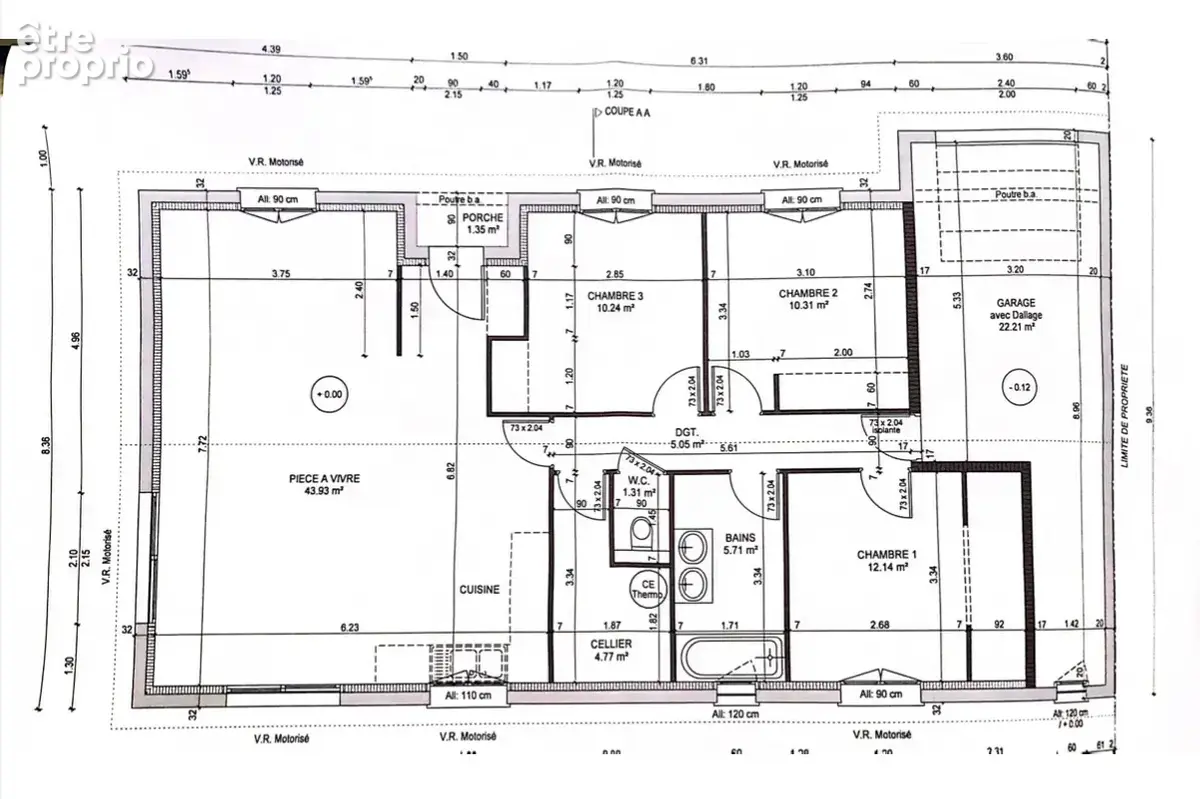 Montmerle sur Saône ( 01090) Maison  93 M2 Terrain 440 M2 - photo 10