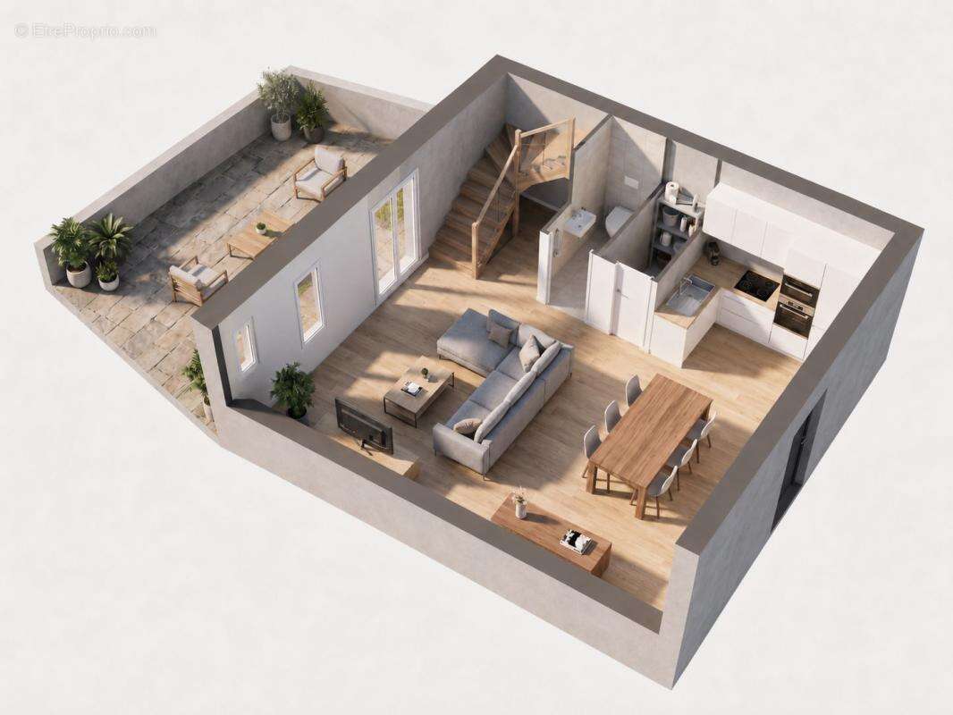 T3 Duplex optimisé de 63 m² avec jardin privatif — Idéal premier achat / investissement à Chamagnieu - photo 2