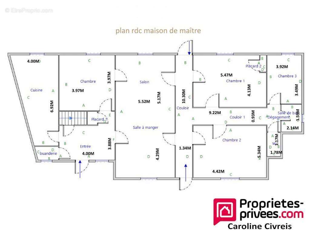 Maison de maitre avec annexes et prés potenteils . Habitation et profession libérale - photo 12