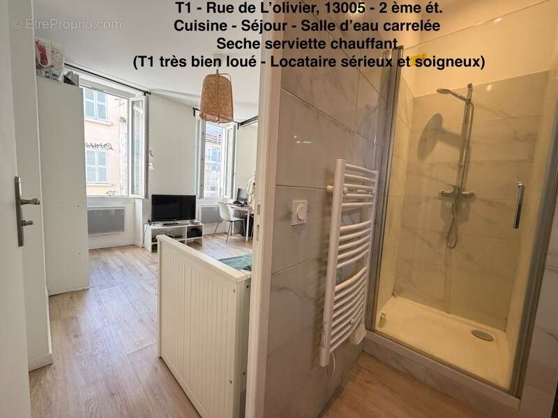 13005 - Quartier CAMAS - Rue de L'Olivier - 2ème étage - T1 - 20m2      99 000 euro FAI - photo 8