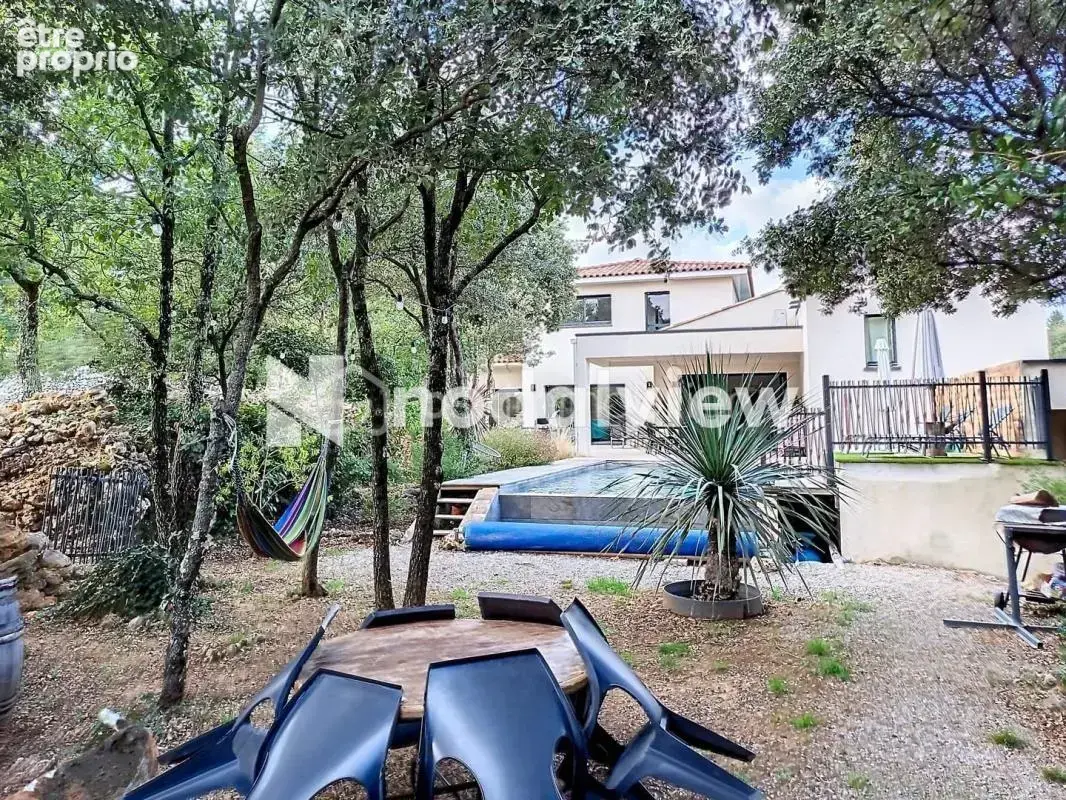 *** Villa d’architecte avec piscine à débordement et T2 indépendant - grand garage – proche Pic Saint-Loup / Montpellier Nord –  - photo 7