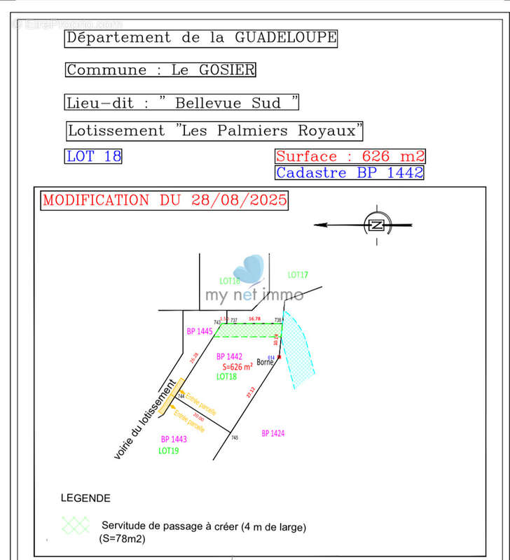 Terrain vue foret dans lotissement viabilise gosier - photo 6
