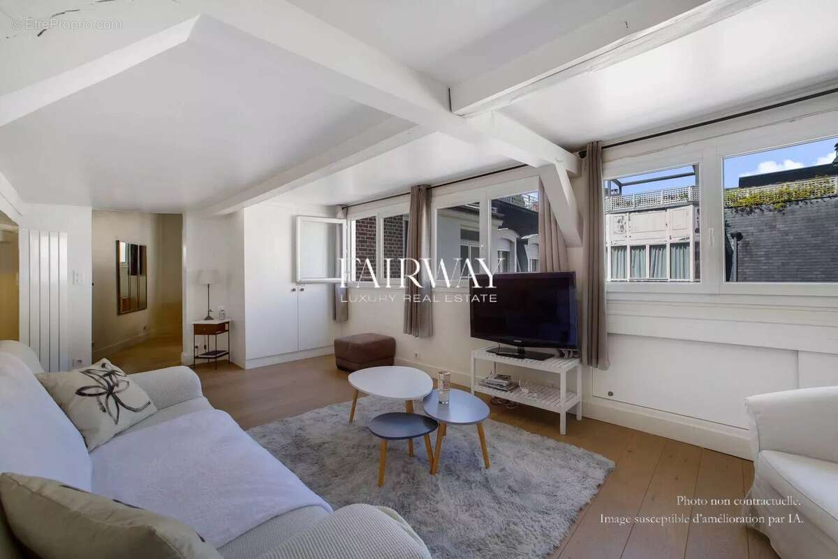 Appartement de charme de 54m² avec 1 chambre au dernier étage dans le 16ᵉ arrondissement de Paris - photo 5