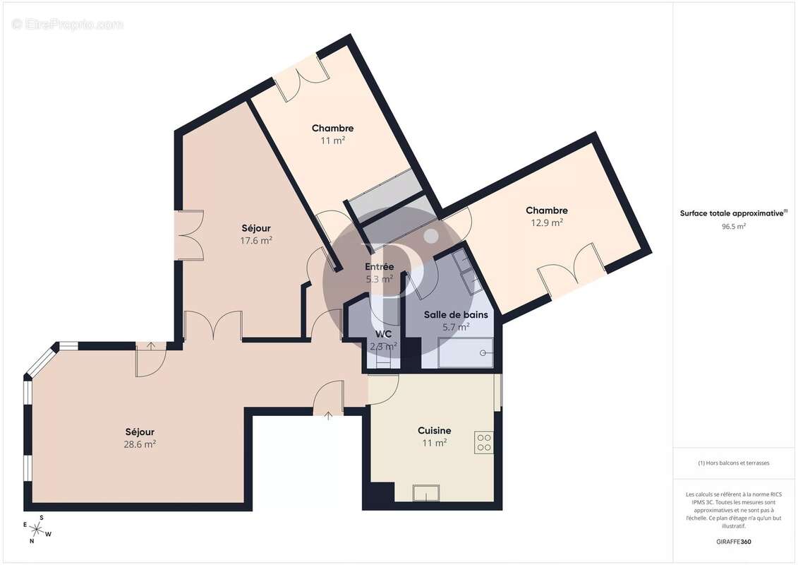 Appartement à VERRIERES-LE-BUISSON