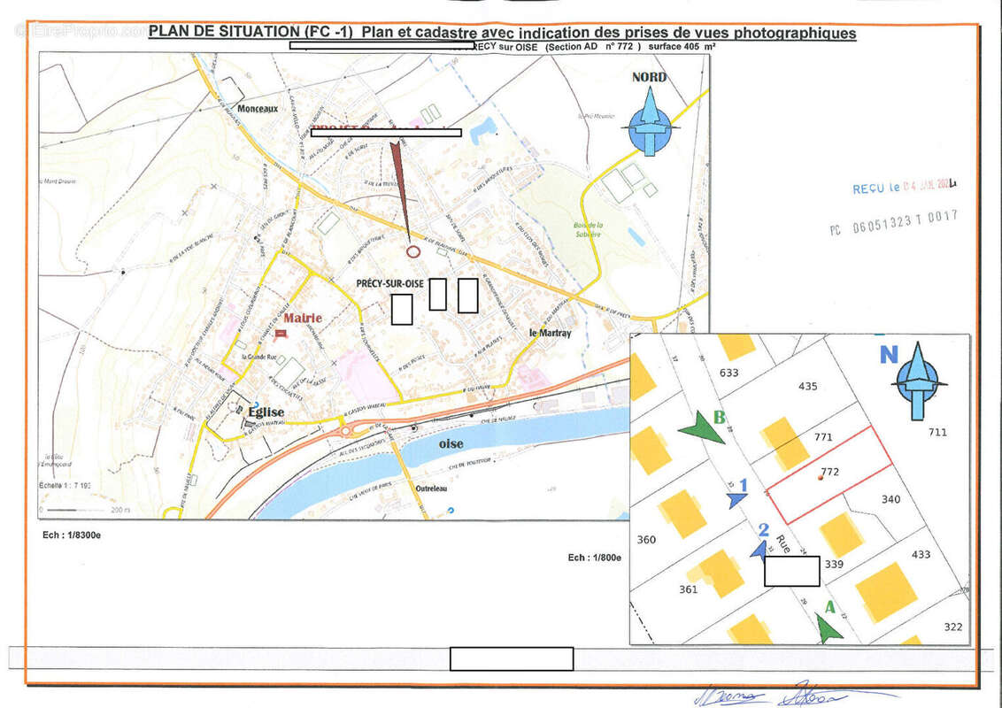 Terrain à PRECY-SUR-OISE