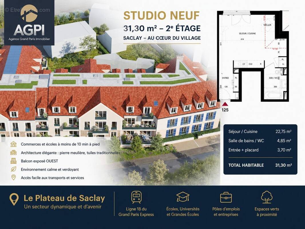 Appartement à SACLAY