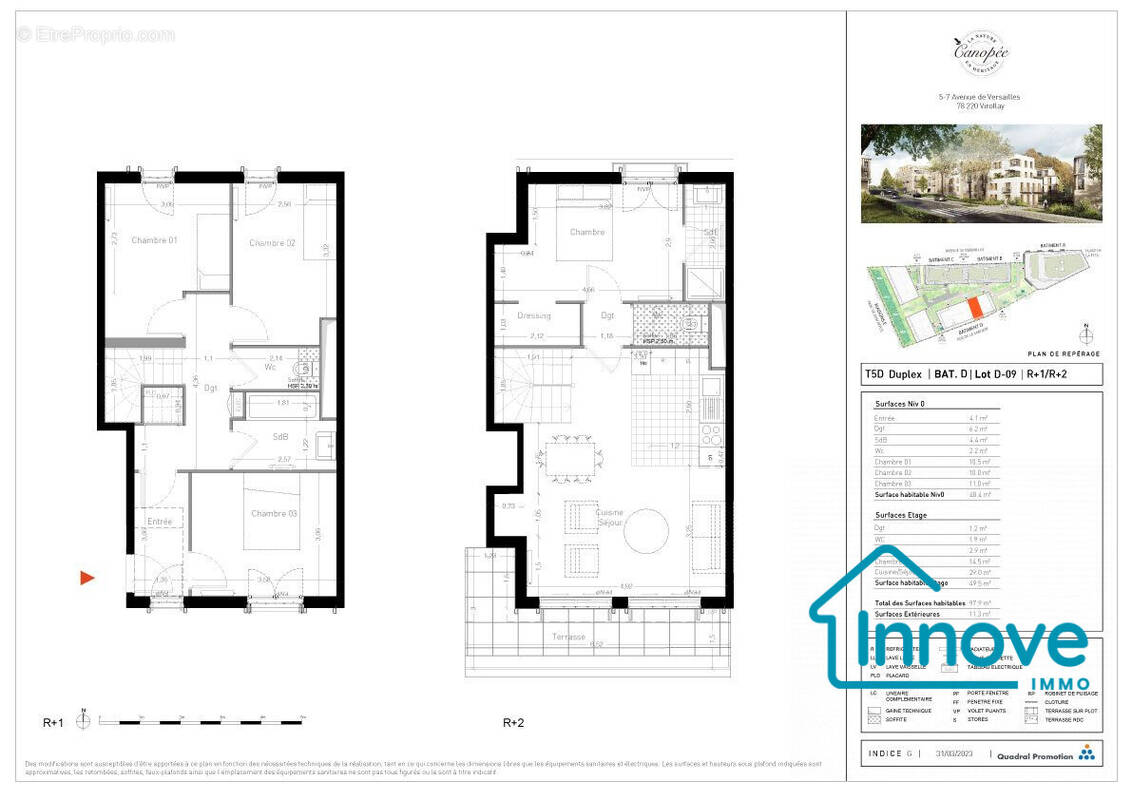 Appartement à VIROFLAY