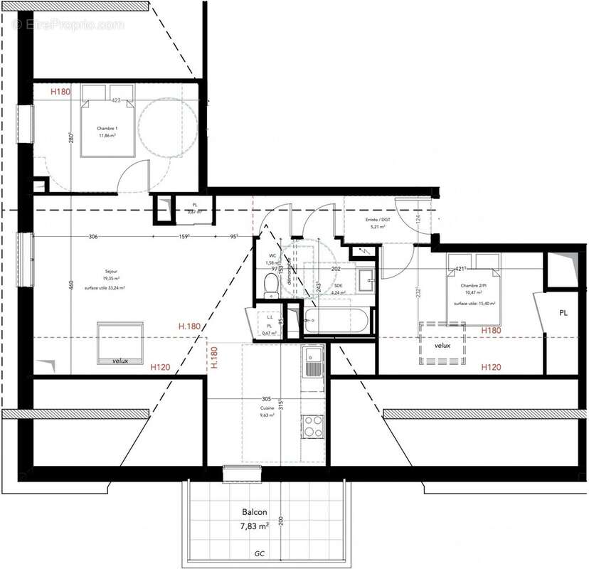 Appartement 63 m² à Pleneuf-Val-Andre  - photo 4