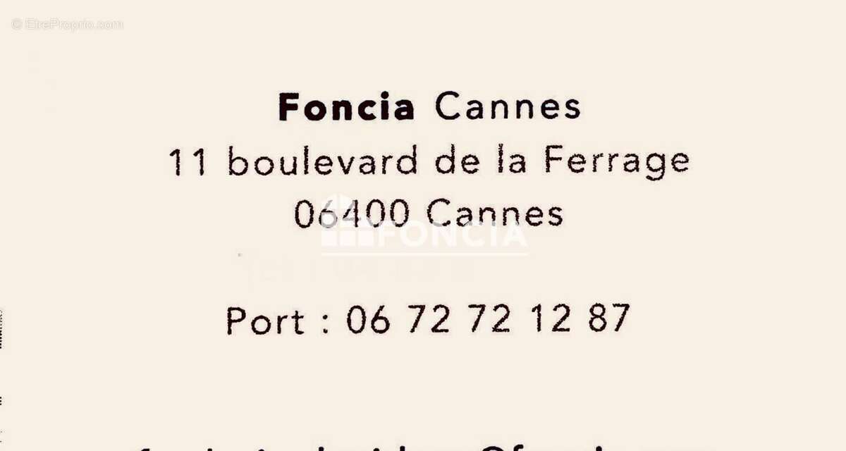 Appartement à CANNES