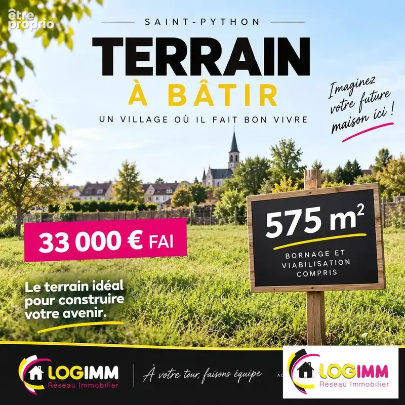 Terrain à SAINT-PYTHON