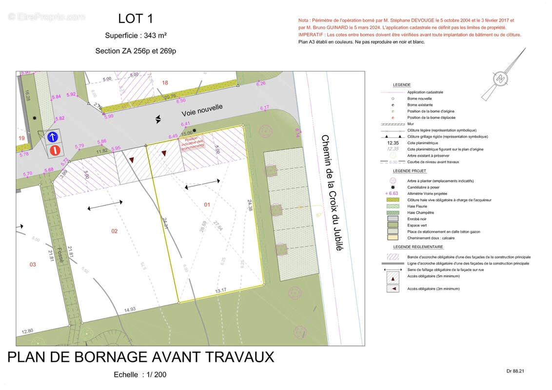 Terrain de 343 m2 viabilisé lot 1 - photo 2