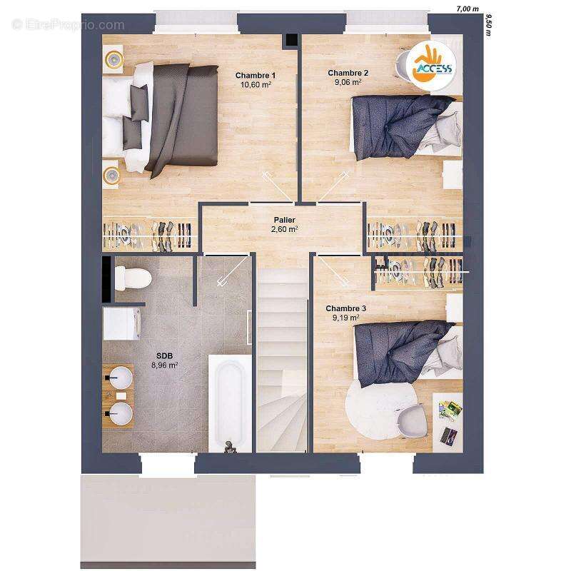 Maison 5 pièces 73 m2 - photo 7