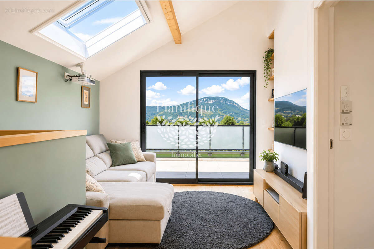 Villa contemporaine 149 m2  Piscine chauffée  Vue Alpes - photo 9