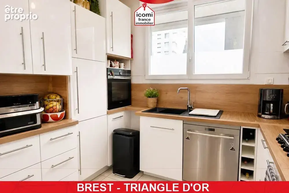 Finistere - brest (29200) - a vendre - appartement duplex de 110 m²- 3 chambres - cave - ascenseur - dalle beton - chauffage ind - photo 4