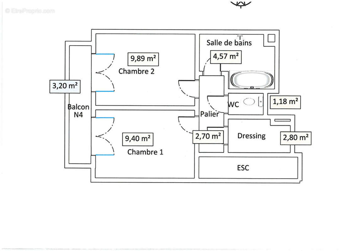 Appartement Courbevoie 3 pièces 69.52 m2 - photo 3