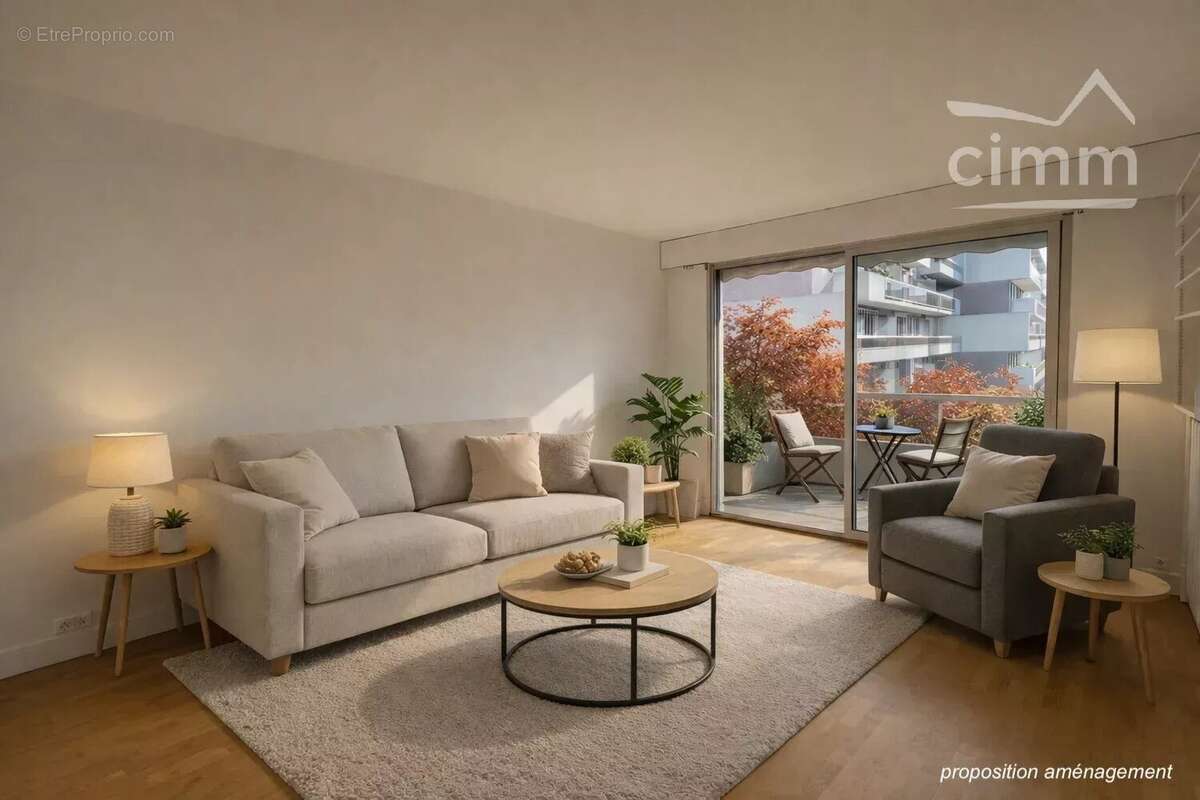 Soleil et vue dégagée pour ce grand studio avec balcon - photo 4