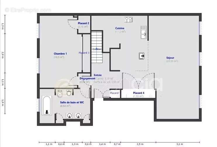 Appartement en dernier étage avec vue mer - photo 13