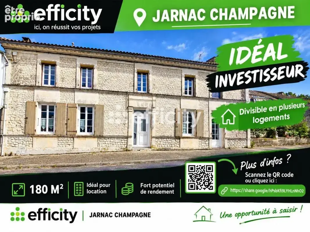 Maison à JARNAC-CHAMPAGNE