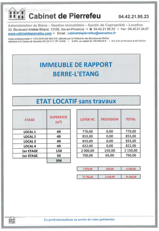 Appartement à BERRE-L'ETANG