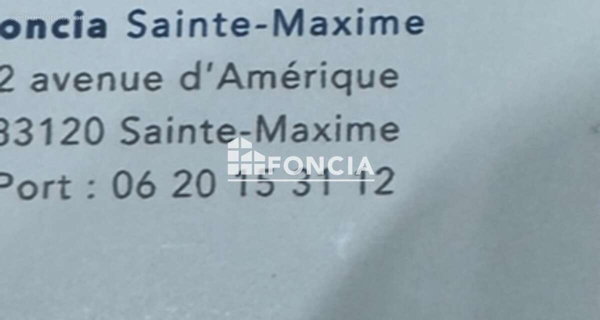 Appartement à SAINTE-MAXIME
