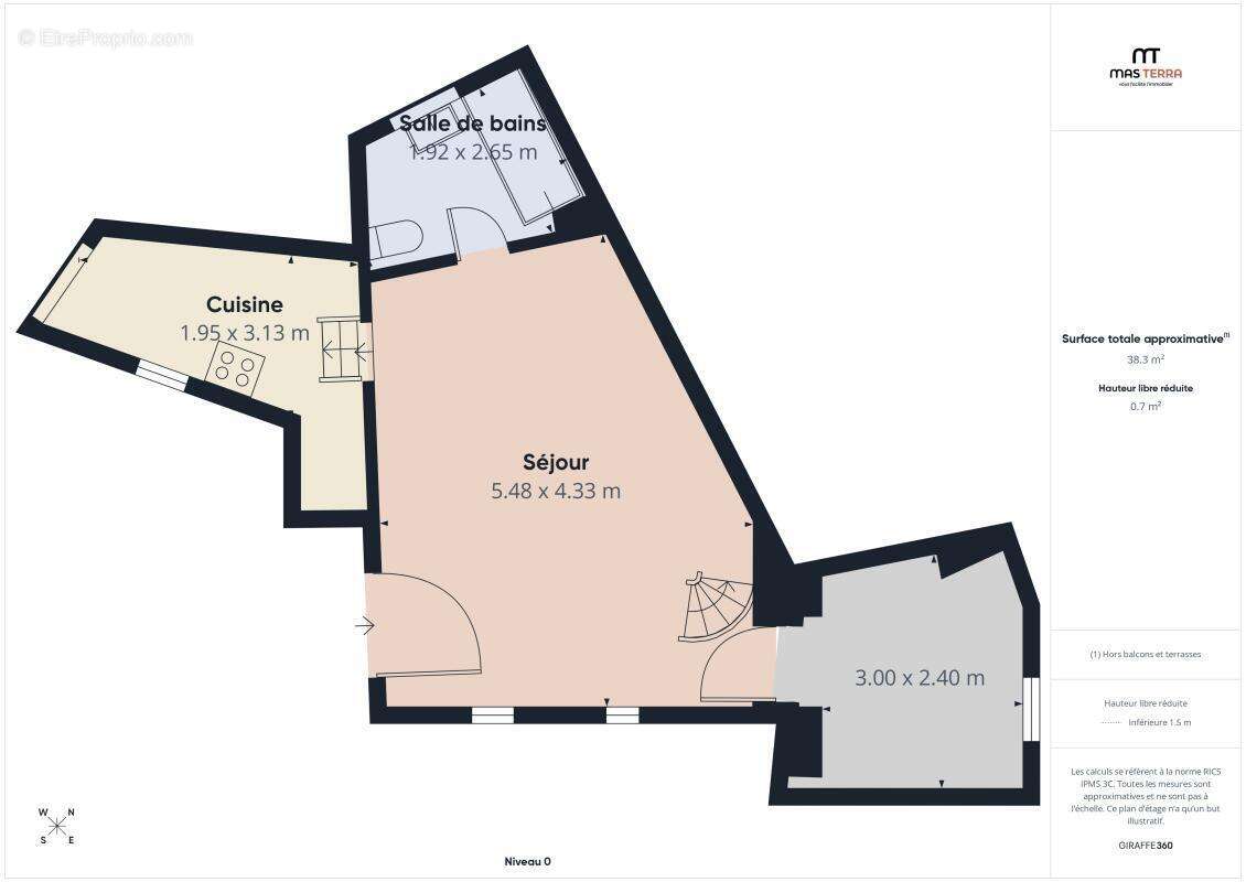 Appartement à LE BAR-SUR-LOUP