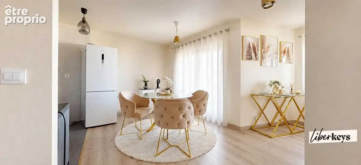 T3  61,54 m² - Sans travaux - avec box, balcon et locataire en place – 6,99 % brut - Villepinte Les Merisiers - photo 2