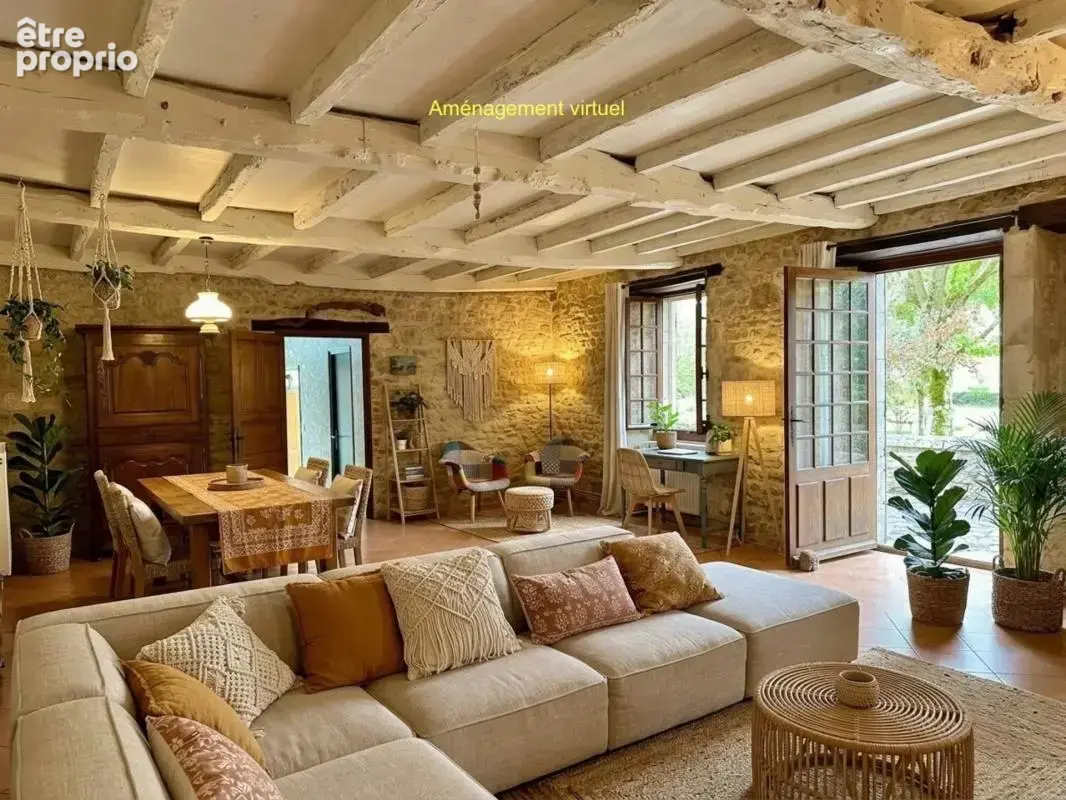 Coulaures (24420) – longère en pierre de 186 m² – 5 chambres – terrain de 3 224 m² – garage et dépendances - photo 6