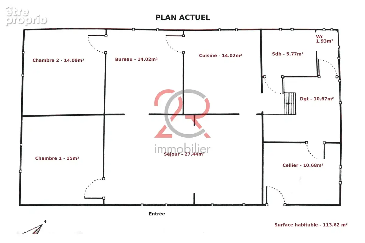 MAISON DE 113 M2 , 3/4 chambres , double garage , fort potentiel - photo 14