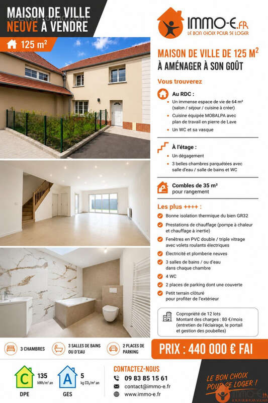 Maison 125 m² à Bussy-Saint-Georges  - photo 8