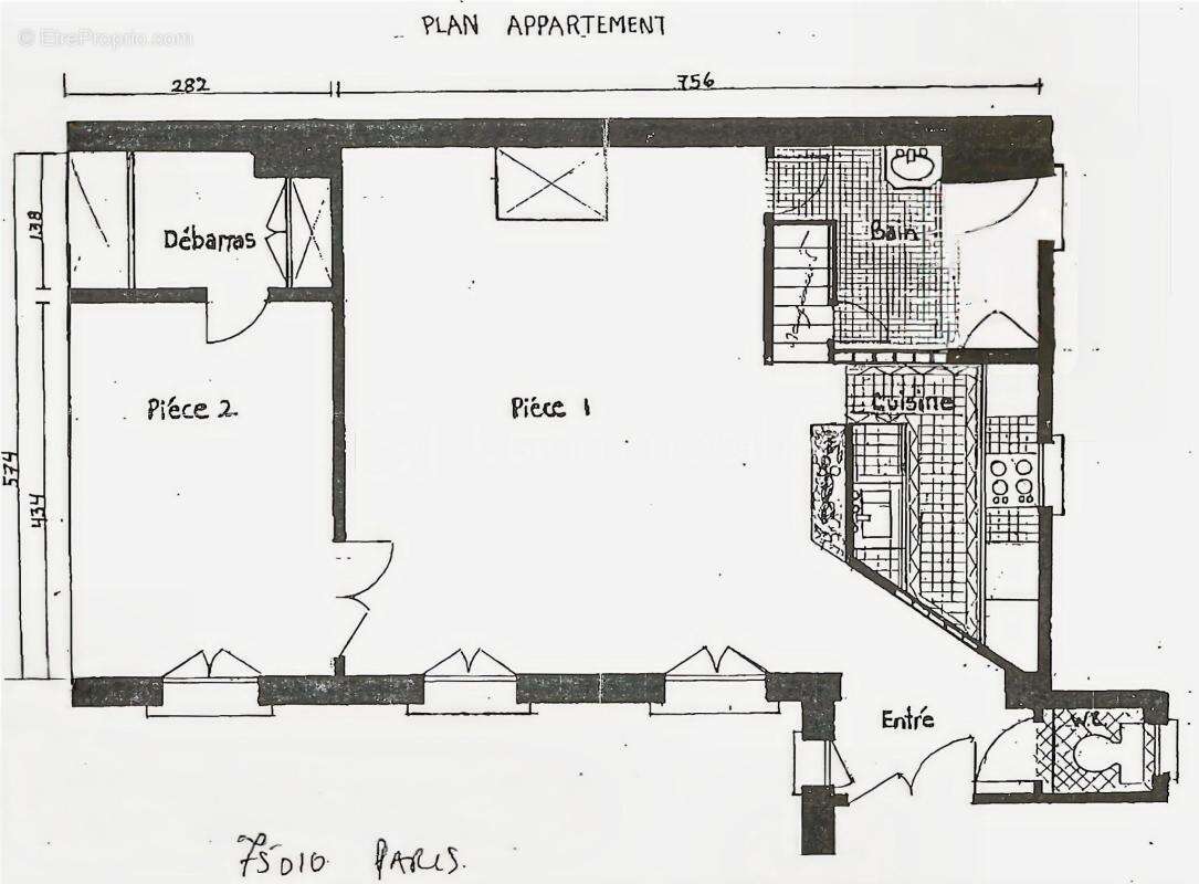 Appartement à PARIS-10E