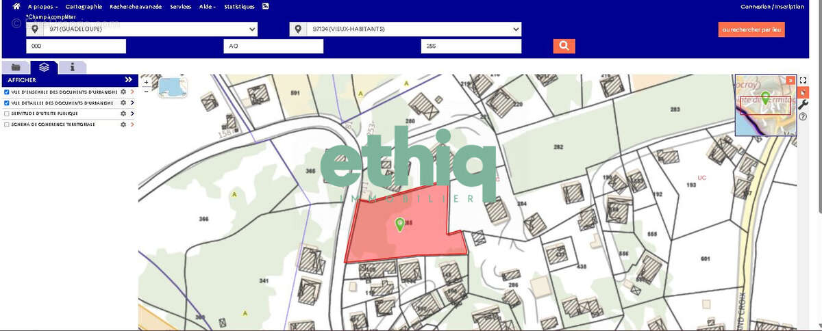 Terrain à VIEUX-HABITANTS