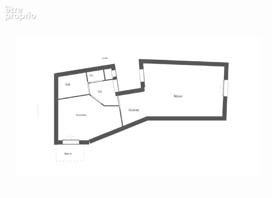 Joli appartement T2 de 55 m2 avec balcon, situé au 1er étage d'une co-propriété - photo 16