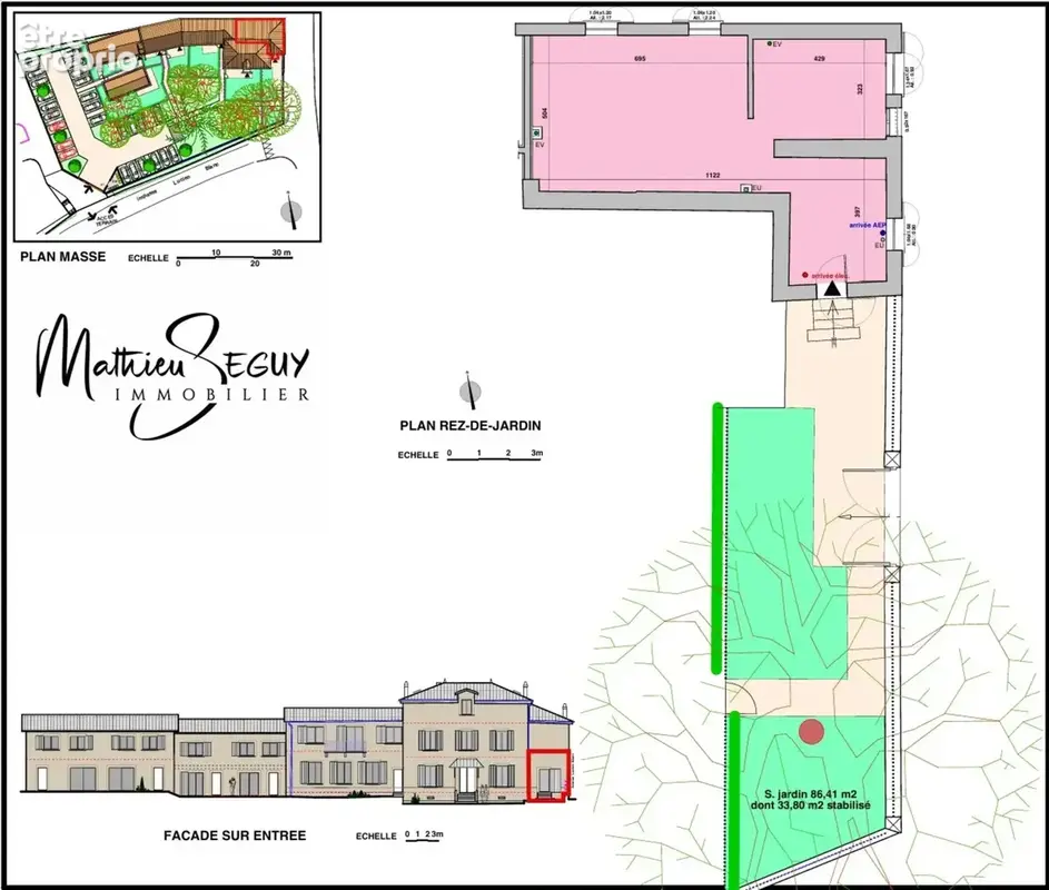 GREZIEU LA VARENNE plateau appartement T3 de 63,59 m² avec jardin de 86.41 m² avec 2 stationnements - photo 3