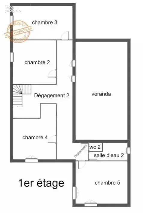 Maison 5 chambres - terrain avec piscine - photo 12