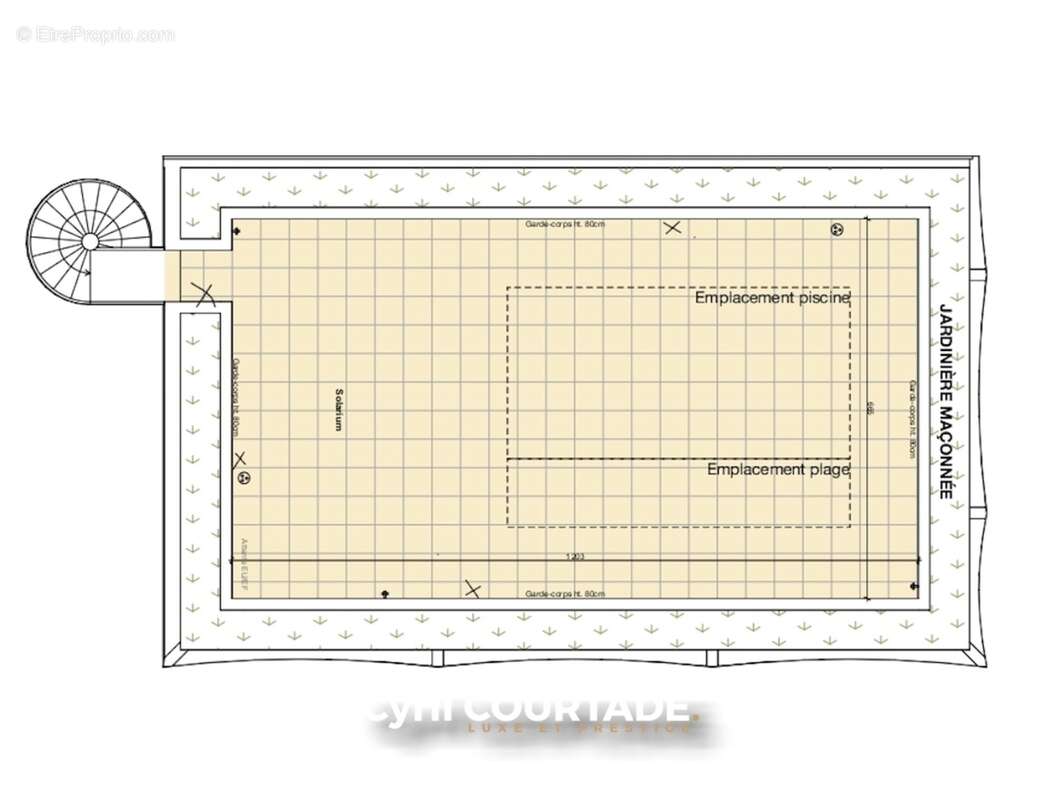 Montpellier, Dpt Hérault (34), Exceptionnel T4 de 120,81 m² en dernier étage – Terrasse & Solarium 118,47 m² - photo 3