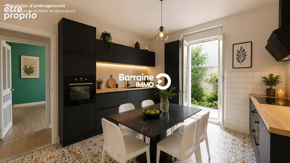 A vendre brest  saint marc le guelmeur maison 62.65 m² 2 chambres jardin 282 m² - photo 4