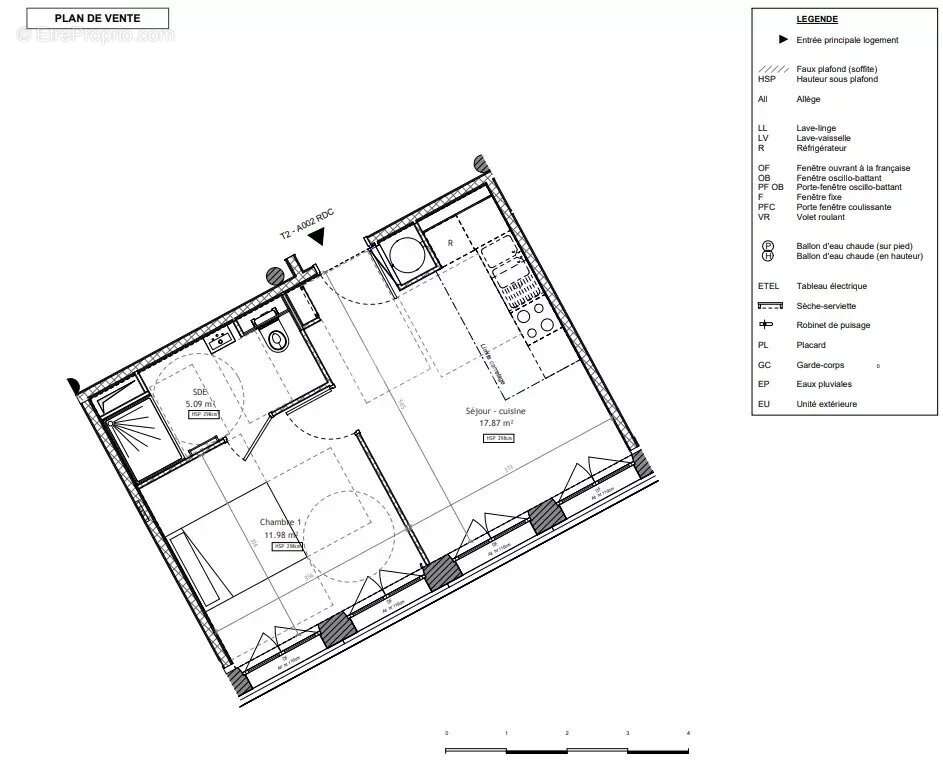 Saint Malo, Intra-Muros appartement T2 exposé Sud - photo 2