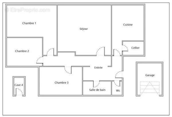 Appartement en rez-de-jardin avec garage et cave - photo 18