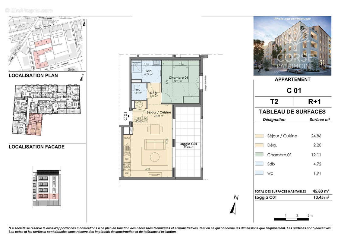 Appartement 2 pieces 45,80 m2 et loggia - propriano - photo 2