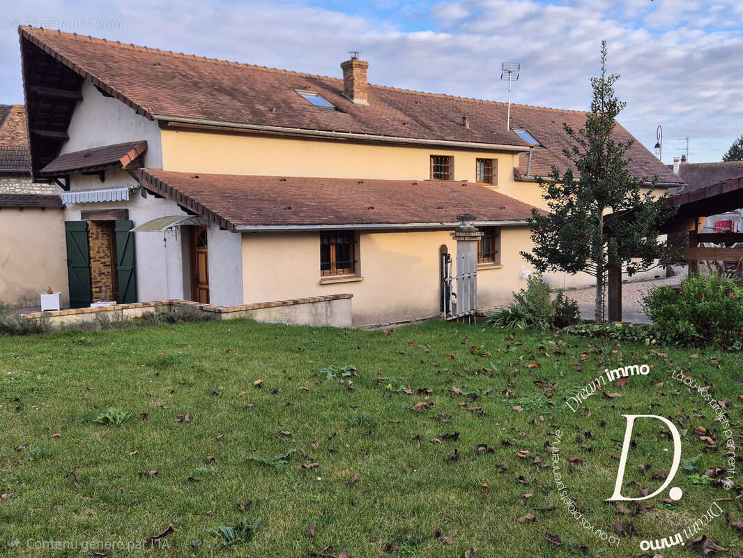maison vue de côté - Maison à GASNY