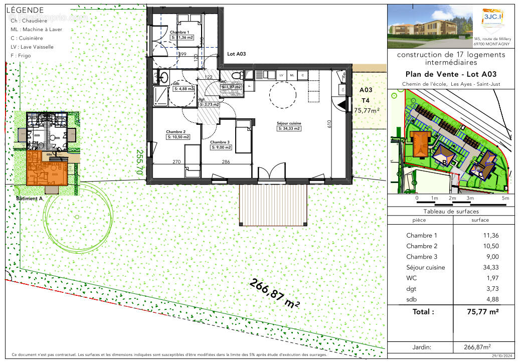 Appartement à SAINT-JUST