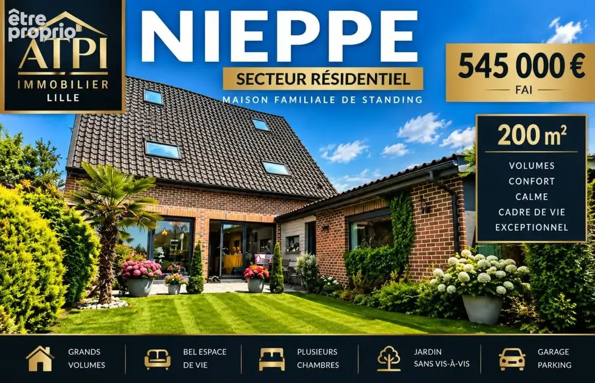 Photo Maison à Nieppe au prix de 545 000€