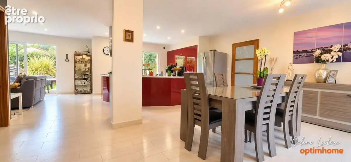 Chauche – maison familiale de 161 m² – 5 chambres – piscine – pièce de vie de 58,75 m² - photo 3