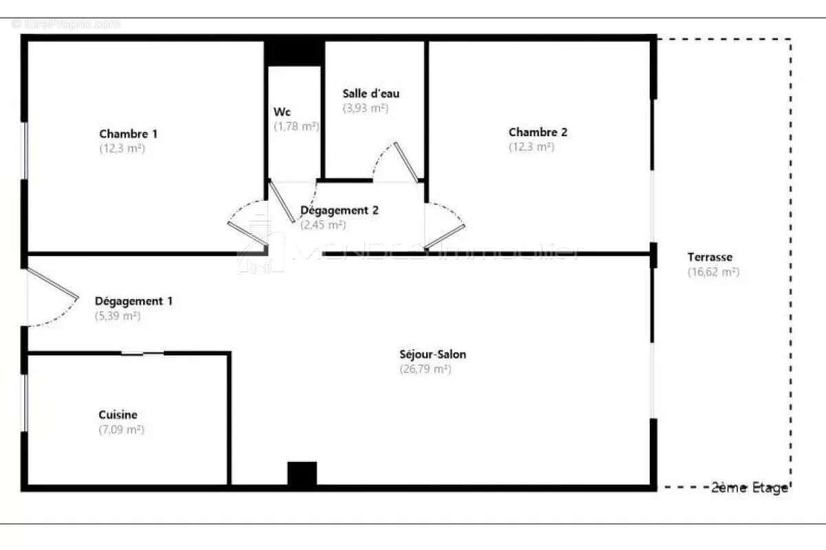 Proche centre  grand 3 pièces avec terrasse - photo 16